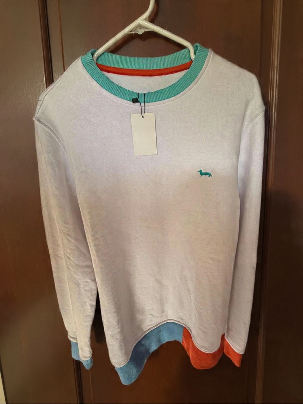 Men's Blaine Harmony & Blaine 100%Cotton Sweatshirt with ColorBlock L